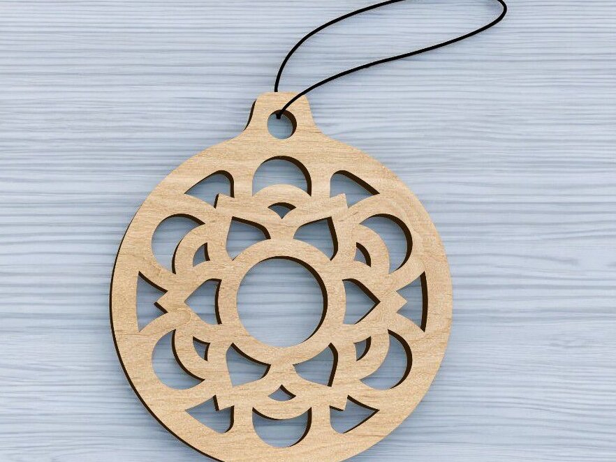 Intra απο ξύλο plywood 3mm-4mm πάχος – Μπιχλιμπίδι με νιφάδες χιονιού διακοπών 12x15 cm INTRAVECTRY-MY546801