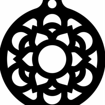 Intra απο ξύλο plywood 3mm-4mm πάχος – Μπιχλιμπίδι με νιφάδες χιονιού διακοπών 12x15 cm INTRAVECTRY-MY546801 - Image 3