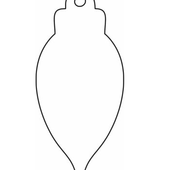 Intra απο ξύλο plywood 3mm-4mm πάχος – Χριστουγεννιάτικη διακόσμηση με βολβό 25x25 cm INTRAVECTRY-MY548299 - Image 4