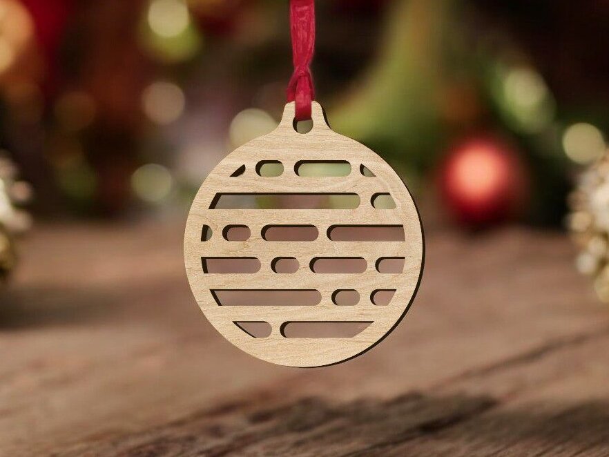 Intra απο ξύλο plywood 3mm-4mm πάχος – Ξύλινο στολίδι Χριστουγεννιάτικου Δέντρου 20x20 cm INTRAVECTRY-MY545530