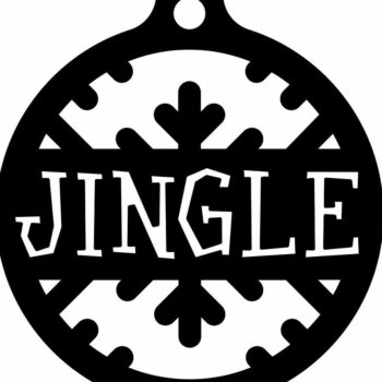 Intra απο ξύλο plywood 3mm-4mm πάχος – Μπιχλιμπίδι Χριστουγεννιάτικου Δέντρου Jingle 35x40 cm INTRAVECTRY-MY549122 - Image 3