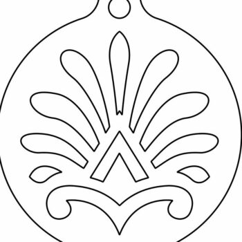 Intra απο ξύλο plywood 3mm-4mm πάχος – Διακοσμητική Χριστουγεννιάτικη Μπάλα 20x25 cm INTRAVECTRY-MY545538 - Image 4