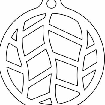 Intra απο ξύλο plywood 3mm-4mm πάχος – Χριστουγεννιάτικη Line Art Bubble 25x30 cm INTRAVECTRY-MY546829 - Image 4