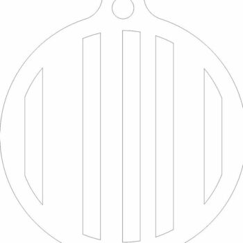Intra απο ξύλο plywood 3mm-4mm πάχος – Ριγέ χριστουγεννιάτικο στολίδι 12x15 cm INTRAVECTRY-MY550132 - Image 4