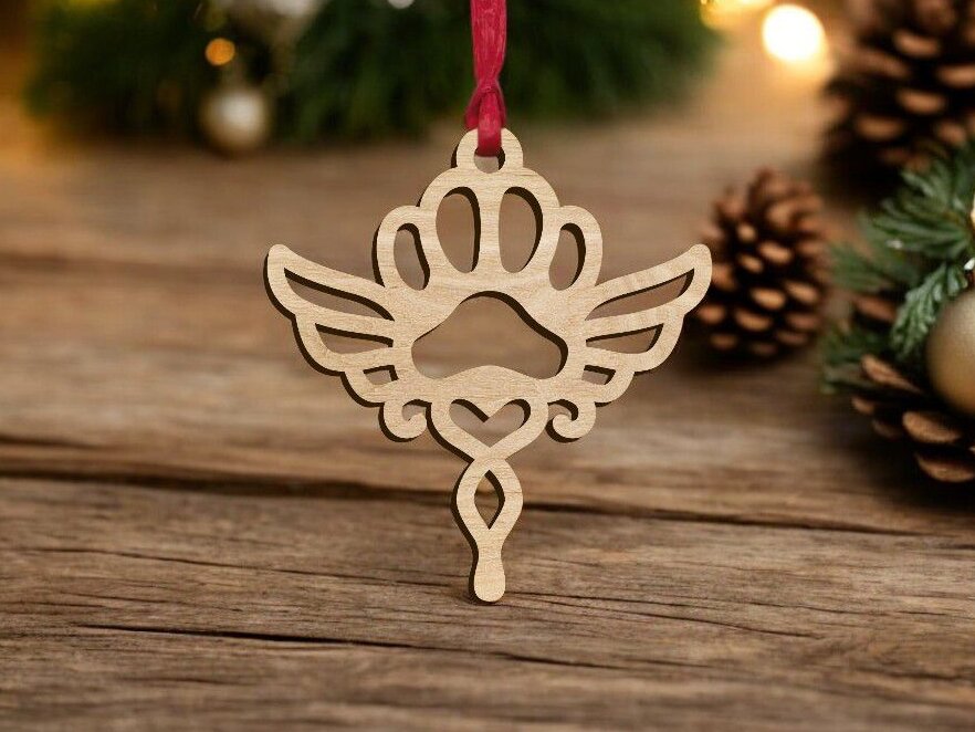 Intra απο ξύλο plywood 3mm-4mm πάχος – Φτερά αγγέλου με στάμπα στολίδι 25x30 cm INTRAVECTRY-MY546839