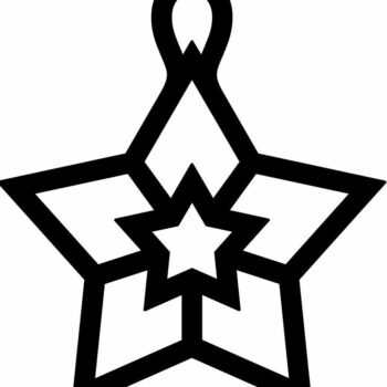 Intra απο ξύλο plywood 3mm-4mm πάχος – Διακόσμηση Χριστουγεννιάτικου Δέντρου Star Bauble 50x60 cm INTRAVECTRY-MY552853 - Image 3