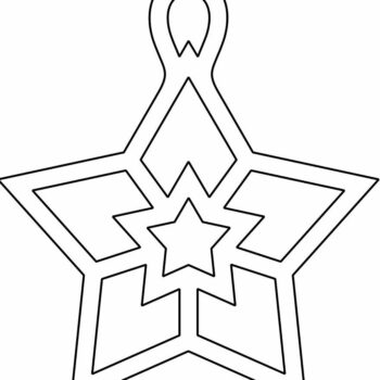 Intra απο ξύλο plywood 3mm-4mm πάχος – Διακόσμηση Χριστουγεννιάτικου Δέντρου Star Bauble 50x60 cm INTRAVECTRY-MY552853 - Image 4