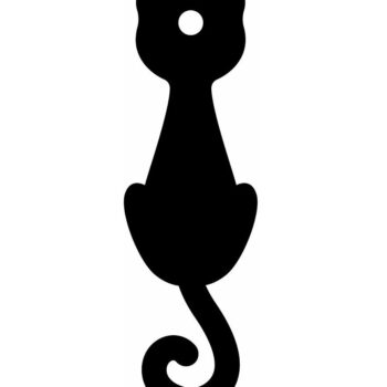 Intra απο ξύλο plywood 3mm-4mm πάχος – Κρεμαστό στολίδι για γάτα 30x35 cm INTRAVECTRY-MY545559 - Image 3