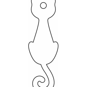 Intra απο ξύλο plywood 3mm-4mm πάχος – Κρεμαστό στολίδι για γάτα 30x35 cm INTRAVECTRY-MY545559 - Image 4