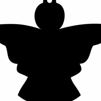 Intra απο ξύλο plywood 3mm-4mm πάχος – Διακόσμηση Χριστουγεννιάτικου Δέντρου Αγγέλου 30x35 cm INTRAVECTRY-MY550948 - Image 3