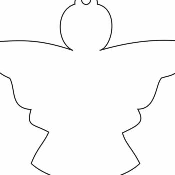 Intra απο ξύλο plywood 3mm-4mm πάχος – Διακόσμηση Χριστουγεννιάτικου Δέντρου Αγγέλου 30x35 cm INTRAVECTRY-MY550948 - Image 4