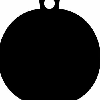 Intra απο ξύλο plywood 3mm-4mm πάχος – Κενό στρογγυλό χριστουγεννιάτικο στολίδι κρέμασμα 15x20 cm INTRAVECTRY-MY550165 - Image 3