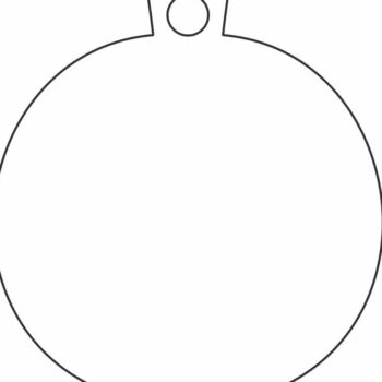 Intra απο ξύλο plywood 3mm-4mm πάχος – Κενό στρογγυλό χριστουγεννιάτικο στολίδι κρέμασμα 15x20 cm INTRAVECTRY-MY550165 - Image 4