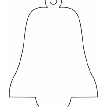 Intra απο ξύλο plywood 3mm-4mm πάχος – Κενό χειροτεχνία στολίδι χριστουγεννιάτικο κουδούνι 12x15 cm INTRAVECTRY-MY550166 - Image 4