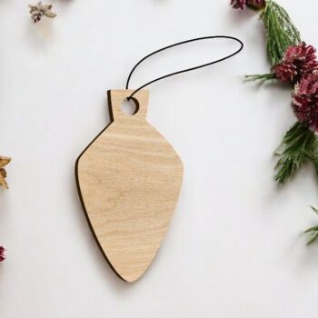 Intra απο ξύλο plywood 3mm-4mm πάχος – Κενό στολίδι λαμπτήρα 30x30 cm INTRAVECTRY-MY550951 - Image 1