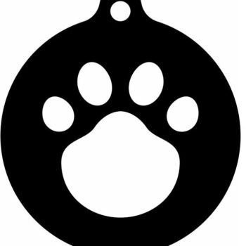 Intra απο ξύλο plywood 3mm-4mm πάχος – Paw Print Χριστουγεννιάτικο στολίδι 15x15 cm INTRAVECTRY-MY545582 - Image 3