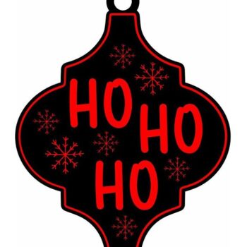 Intra απο ξύλο plywood 3mm-4mm πάχος – Χριστουγεννιάτικο στολίδι από πλακάκι Arabesque 20x25 cm INTRAVECTRY-MY545594 - Image 3