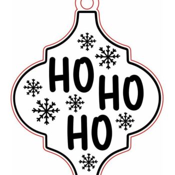 Intra απο ξύλο plywood 3mm-4mm πάχος – Χριστουγεννιάτικο στολίδι από πλακάκι Arabesque 20x25 cm INTRAVECTRY-MY545594 - Image 4