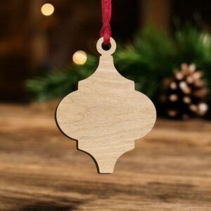 Intra απο ξύλο plywood 3mm-4mm πάχος – Κενό αραβικό στολίδι με μοτίβο πλακιδίων 30x30 cm INTRAVECTRY-MY545595