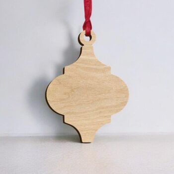 Intra απο ξύλο plywood 3mm-4mm πάχος – Κενό αραβικό στολίδι με μοτίβο πλακιδίων 20x25 cm INTRAVECTRY-MY551833 - Image 2