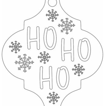 Intra απο ξύλο plywood 3mm-4mm πάχος – Χριστουγεννιάτικο στολίδι από πλακάκι Arabesque Ho Ho Ho 10x10 cm INTRAVECTRY-MY552896 - Image 4