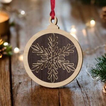 Intra απο ξύλο plywood 3mm-4mm πάχος – Μπιχλιμπίδι Χριστουγεννιάτικου Δέντρου σε στρώσεις 50x60 cm INTRAVECTRY-MY548382 - Image 1