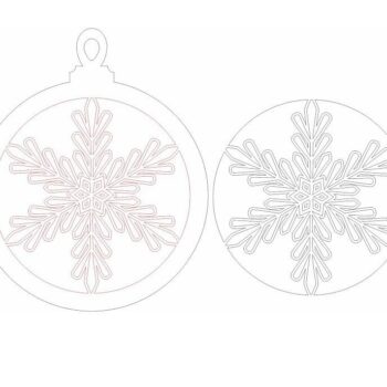 Intra απο ξύλο plywood 3mm-4mm πάχος – Μπιχλιμπίδι Χριστουγεννιάτικου Δέντρου σε στρώσεις 50x60 cm INTRAVECTRY-MY548382 - Image 5