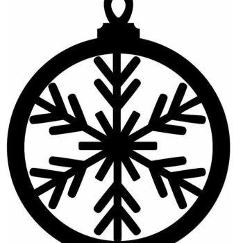 Intra απο ξύλο plywood 3mm-4mm πάχος – Μπιχλιμπίδι με θέμα τη νιφάδα χιονιού για διακόσμηση χριστουγεννιάτικου δέντρου 20x20 cm INTRAVECTRY-MY550978 - Image 3