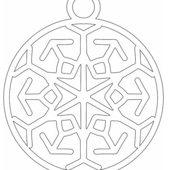 Intra απο ξύλο plywood 3mm-4mm πάχος – Μπιχλιμπίδι στολίδι Χριστουγεννιάτικου Δέντρου 30x30 cm INTRAVECTRY-MY550998 - Image 4