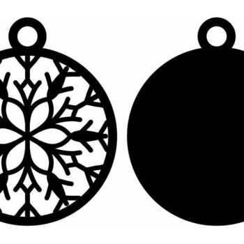 Intra απο ξύλο plywood 3mm-4mm πάχος – Στολίδι για χριστουγεννιάτικο δέντρο δύο στρώσεων 15x15 cm INTRAVECTRY-MY553508 - Image 3