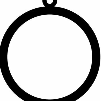 Intra απο ξύλο plywood 3mm-4mm πάχος – Στολίδι χριστουγεννιάτικου δέντρου σε κοίλο μπιχλιμπίδι 25x30 cm INTRAVECTRY-MY548418 - Image 4