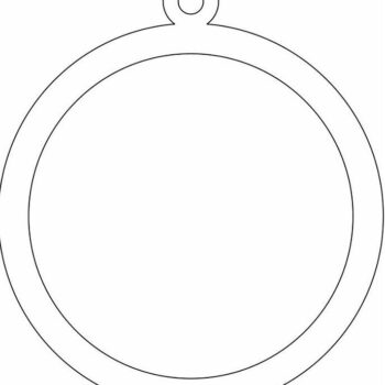 Intra απο ξύλο plywood 3mm-4mm πάχος – Στολίδι χριστουγεννιάτικου δέντρου σε κοίλο μπιχλιμπίδι 25x30 cm INTRAVECTRY-MY548418 - Image 5