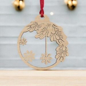 Intra απο ξύλο plywood 3mm-4mm πάχος – Περίτεχνα στολίδια χριστουγεννιάτικων δέντρων 10x10 cm INTRAVECTRY-MY546926