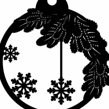 Intra απο ξύλο plywood 3mm-4mm πάχος – Περίτεχνα στολίδια χριστουγεννιάτικων δέντρων 10x10 cm INTRAVECTRY-MY551876 - Image 3