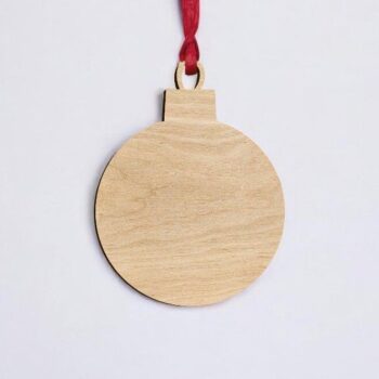 Intra απο ξύλο plywood 3mm-4mm πάχος – Χριστουγεννιάτικο κενό μπιχλιμπίδι για χειροτεχνία 45x50 cm INTRAVECTRY-MY545636 - Image 2