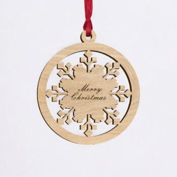 Intra απο ξύλο plywood 3mm-4mm πάχος – Εξατομικευμένο χριστουγεννιάτικο μπιχλιμπίδι στολίδι 20x20 cm INTRAVECTRY-MY551881 - Image 2