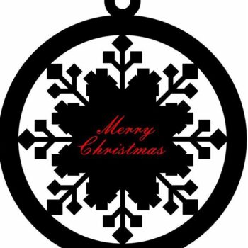 Intra απο ξύλο plywood 3mm-4mm πάχος – Εξατομικευμένο χριστουγεννιάτικο μπιχλιμπίδι στολίδι 20x20 cm INTRAVECTRY-MY551881 - Image 3