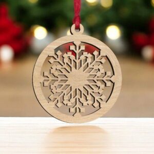 Intra απο ξύλο plywood 3mm-4mm πάχος – Διακοσμητικό Χριστουγεννιάτικο μπιχλιμπίδι 15x20 cm INTRAVECTRY-MY545639