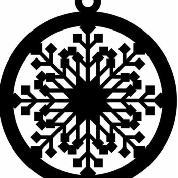 Intra απο ξύλο plywood 3mm-4mm πάχος – Διακοσμητικό Χριστουγεννιάτικο μπιχλιμπίδι 25x25 cm INTRAVECTRY-MY553521 - Image 3