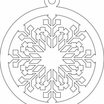 Intra απο ξύλο plywood 3mm-4mm πάχος – Διακοσμητικό Χριστουγεννιάτικο μπιχλιμπίδι 25x25 cm INTRAVECTRY-MY553521 - Image 4