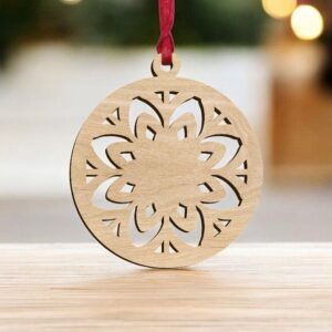 Intra απο ξύλο plywood 3mm-4mm πάχος – Μπιχλιμπίδι διακοσμήσεων χριστουγεννιάτικων δέντρων 20x25 cm INTRAVECTRY-MY549203