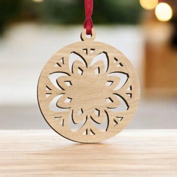 Intra απο ξύλο plywood 3mm-4mm πάχος – Μπιχλιμπίδι διακοσμήσεων χριστουγεννιάτικων δέντρων 20x25 cm INTRAVECTRY-MY549203 - Image 1