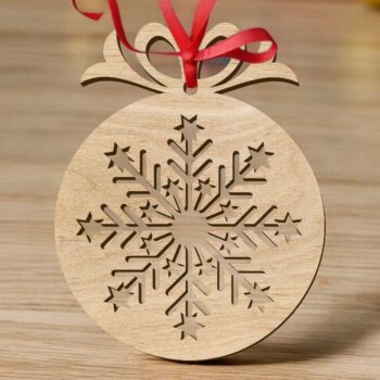 Intra απο ξύλο plywood 3mm-4mm πάχος – Μπιχλιμπίδι Χριστουγεννιάτικου Δέντρου 50x60 cm INTRAVECTRY-MY546974 - Image 1