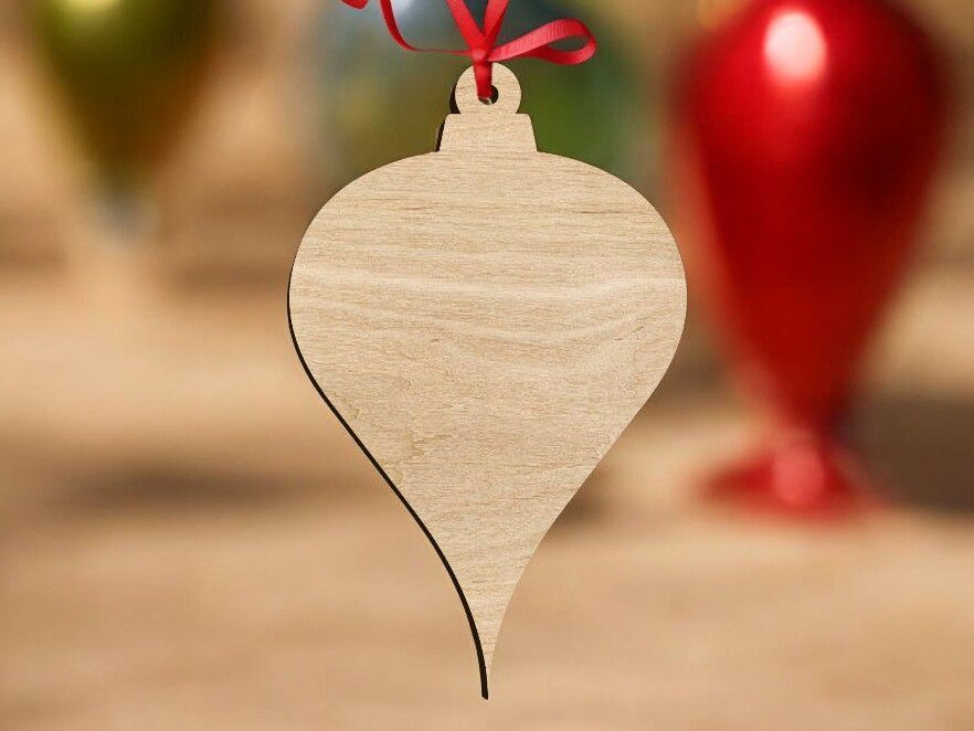 Intra απο ξύλο plywood 3mm-4mm πάχος – Ημιτελές χριστουγεννιάτικο στολίδι 15x15 cm INTRAVECTRY-MY553578