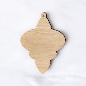 Intra απο ξύλο plywood 3mm-4mm πάχος – Κενό χριστουγεννιάτικο μπιχλιμπίδι για χειροτεχνία 12x15 cm INTRAVECTRY-MY550306