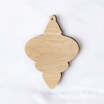 Intra απο ξύλο plywood 3mm-4mm πάχος – Κενό χριστουγεννιάτικο μπιχλιμπίδι για χειροτεχνία 25x25 cm INTRAVECTRY-MY549603 - Image 1