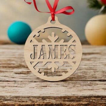 Intra απο ξύλο plywood 3mm-4mm πάχος – Εξατομικευμένο Χριστουγεννιάτικο Στολίδι 20x25 cm INTRAVECTRY-MY545694 - Image 1