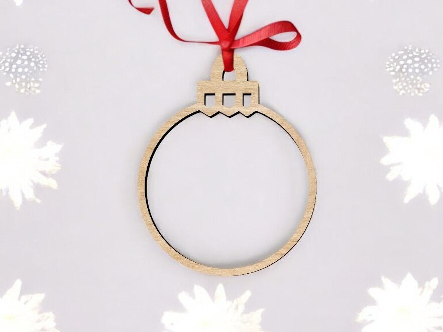 Intra απο ξύλο plywood 3mm-4mm πάχος – Κοίλο χριστουγεννιάτικο μπιχλιμπίδι 25x30 cm INTRAVECTRY-MY551096