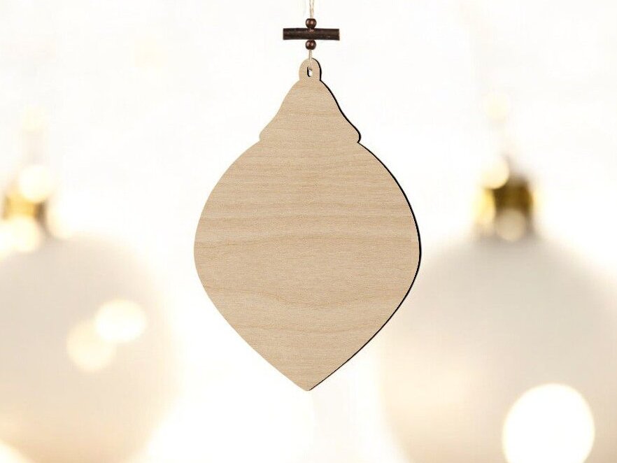 Intra απο ξύλο plywood 3mm-4mm πάχος – Χριστουγεννιάτικο στολίδι για δέντρο 40x40 cm INTRAVECTRY-MY545723