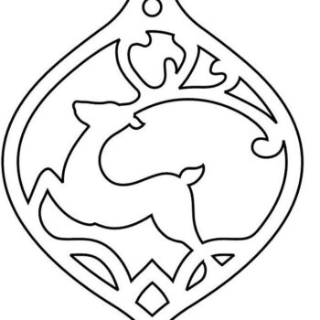 Intra απο ξύλο plywood 3mm-4mm πάχος – Χριστουγεννιάτικο ελαφάκι 30x30 cm INTRAVECTRY-MY549263 - Image 3